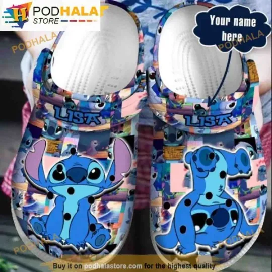 Discover Personalized Funny Stitchh 3D Funny Clog Shoes