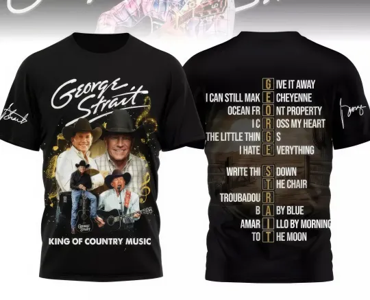 Discover George Strait King Of Country Music 3D T Shirt