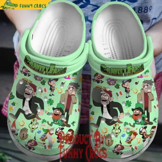Discover Gravity Falls St. Patrick’s Day Green Slippers Clogsband Clogs