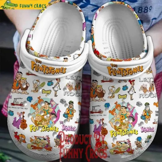 Discover The Flintstoness Pattern Slippers Clogsband Clogs For Adults