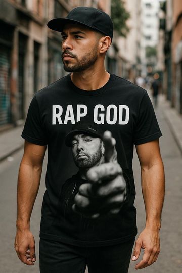 Discover RAP GOD Eminem T-Shirt, Hip Hop Tee Shirt