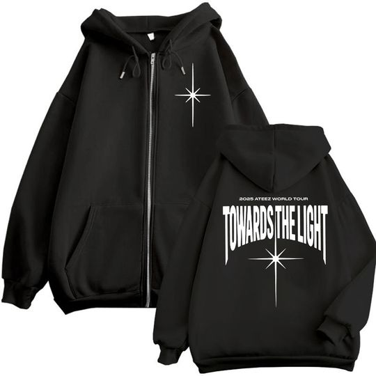 Discover 2025 ATEEZ World Tour Towards The Light Zipper Hoodie