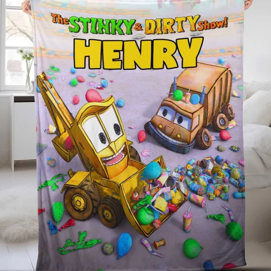 Discover The Stinky & Dirty Show Personalized Birthday Blanket, Stinky And Dirty Birthday