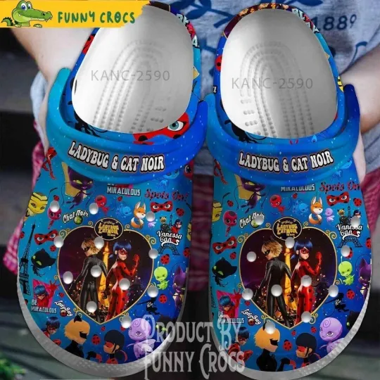 Discover Ladybug And Cat Noir Movie Cartoon Hypebeast Fashion Clogs