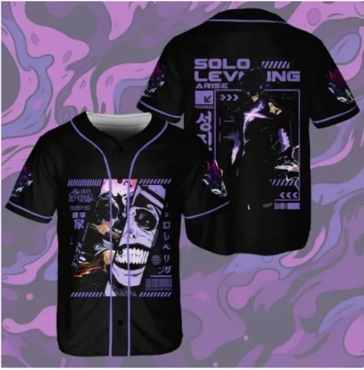 Discover Unisex Solo Leveling Baseball Jersey 3D All Over Print