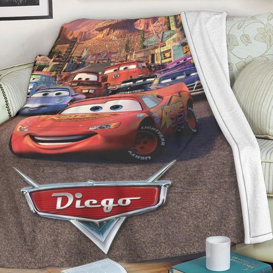 Discover Personalized Disneyyy carss Blanket, Lightningg McQueenn Baby Blanket