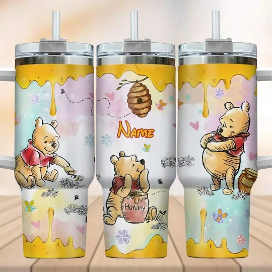 Discover Custom winniee the poohh Tumbler 40oz  Disneyyy Pooh Stainless Tumbler