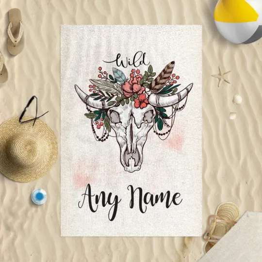 Discover Personalised Beach Towel Wild Design Holiday Swim Pool