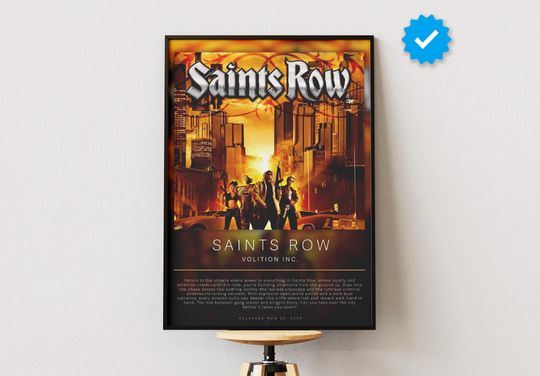 Discover Saints Row Poster | Gaming Poster