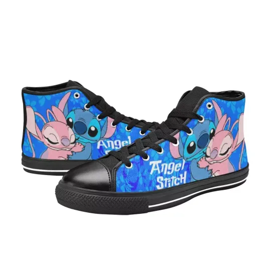 Discover Stitchh And Angel High Top Shoes Canvas Sneakers