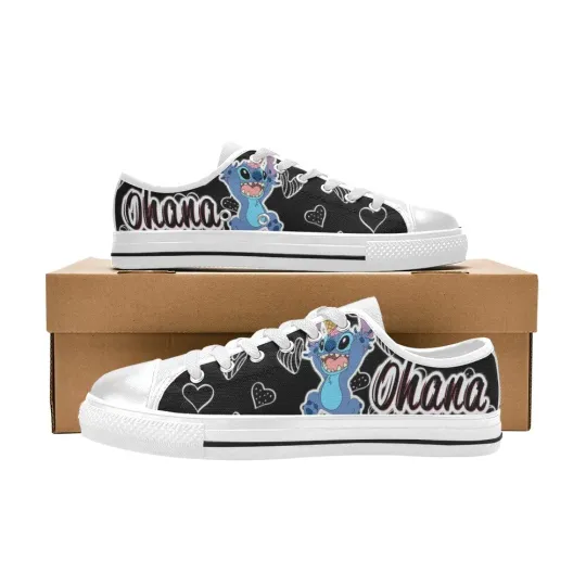 Discover Stitchh Custom Low Top Canvas Sneaker Shoes For Kids