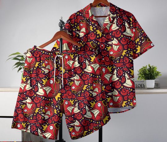 Discover Magikarp Hawaiian Shirt, Summer Tropical Hawaiian, Summer Aloha Shirt