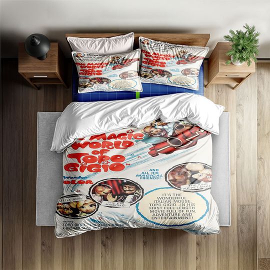 Discover Topogigio Retro Kids Italian Duvet Cover Set