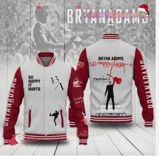 Discover Bryan Adams So Happy It Hurts Baseball Jacket