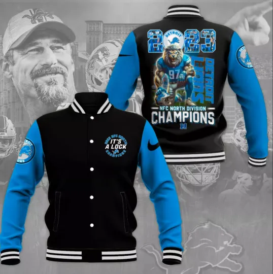 Discover Lions Baseball Jacket For Fan
