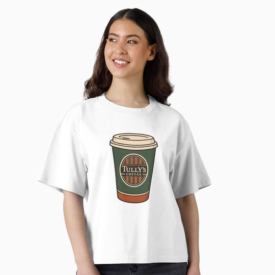 Discover Tully's Coffee cup Boxy T-Shirt