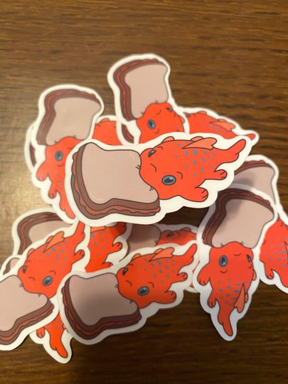 Discover Small Pudge and Sandwich Sticker / Lilo and Stitchh Inspired