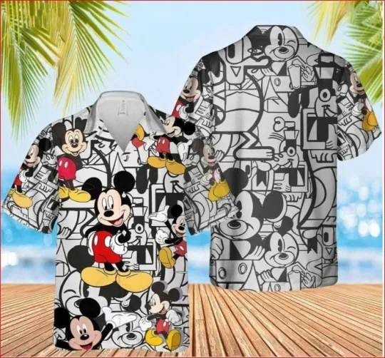 Discover Disneyyy 2025 Mickeyy mouse Hawaiian Shirt – 3D Animation Print Hawaiian Shirt