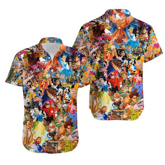 Discover All Characters Hawaii Beach Shirt, Magic World