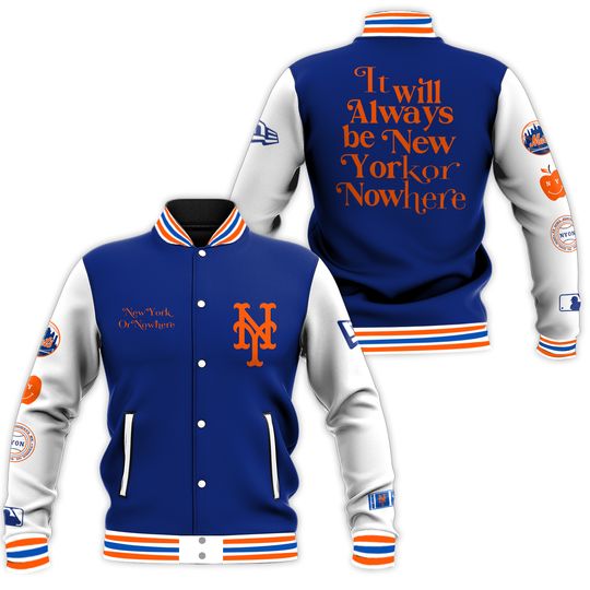 Discover New York Met New York Or Nowhere Limited Baseball Jacket