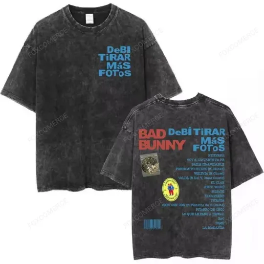 Discover DTMF Bad Bunny T-Shirt Vintage Graphic Tee Concert Tour Shirt Unisex Gifts