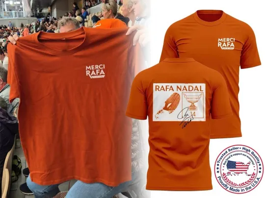 Discover Merci Rafa 2025 T-Shirt, Merci Rafa25 05 25, Tennis Club Shirt