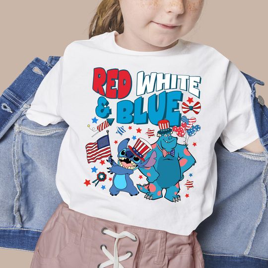 Discover Patriotic Disneyyy Characters Shirt