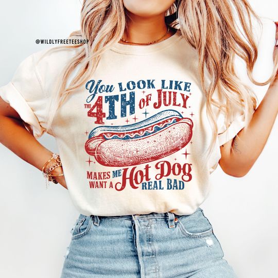 Discover You Look Like the 4th of July Shirt, Funny Hot Dog Shirt, July 4th Shirt