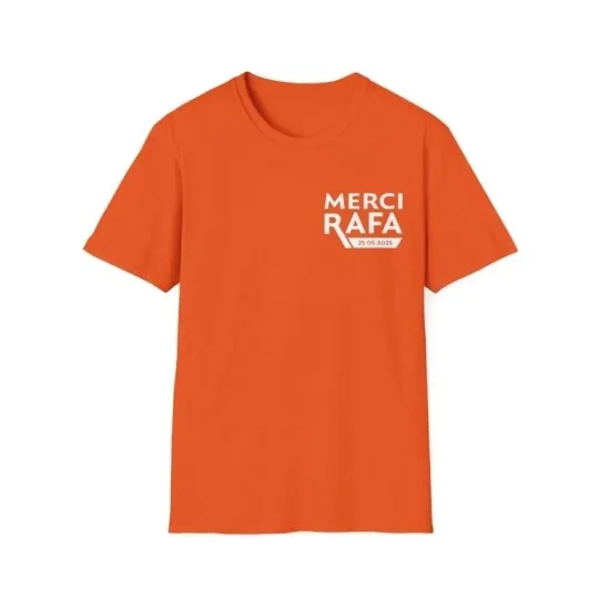 Discover Merci Rafa 25 05 2025 Logo Shirt