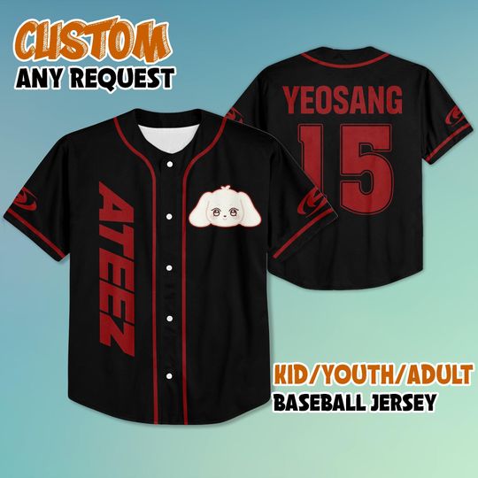 Discover Ateez Aniteez Yeosang Baseball Jersey, Ateez In Your Fantasy Kpop Baseball Jersey