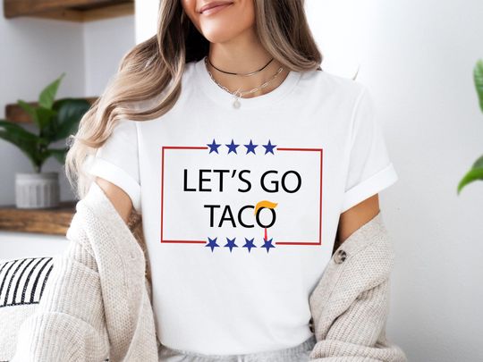 Discover Let's Go T.A.C.O. Shirt Trump Always Chickens Out Tee, Distressed Political Acronym Shirt, Protest Graphic Tee, Satire Merch by Resist Ink