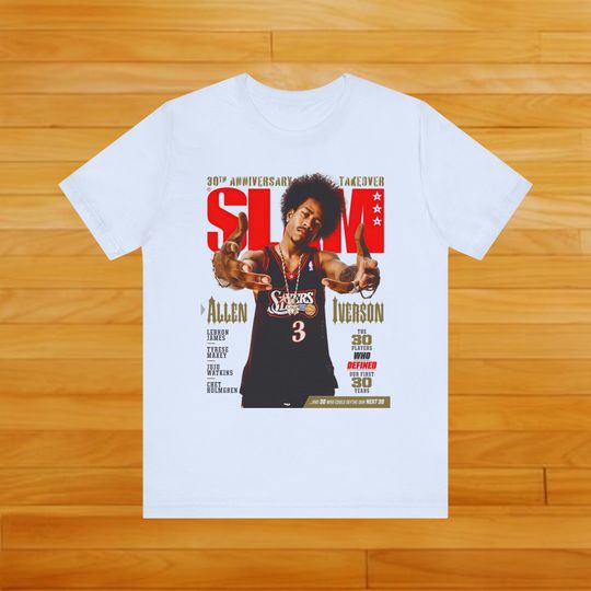 Discover Allen Iverson Shirt, Slam Cover "AI" T-Shirt