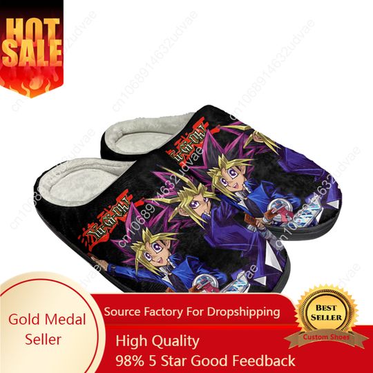 Discover Yu-Gi-Oh Yami Mutou Millennium Puzzle Home Indoor Slippers