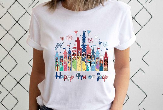 Discover Castle 4th Of July Princess Shirt, Disneyyy 4th Of July Shirt, Independence Day