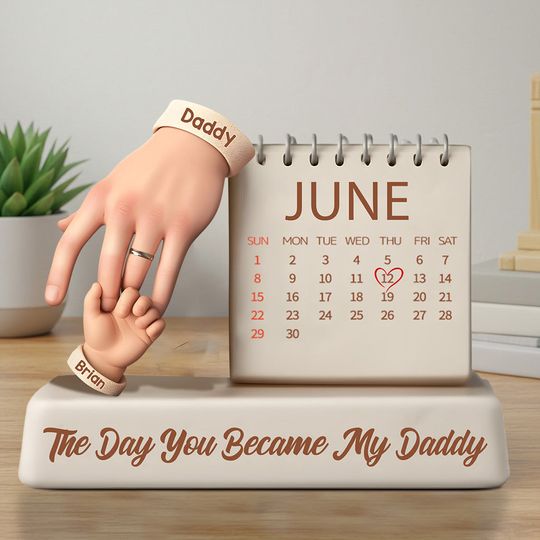 Discover The Day You Became My Daddy - Personalized Father Custom Shaped Acrylic Plaque