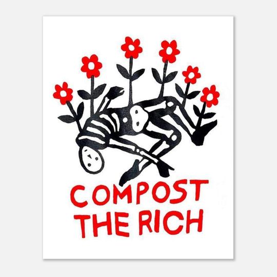 Discover Compost The Rich Poster, Home decor gift