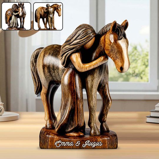 Discover Horse Lovers - Personalized Horse Custom Shaped Acrylic Plaque
