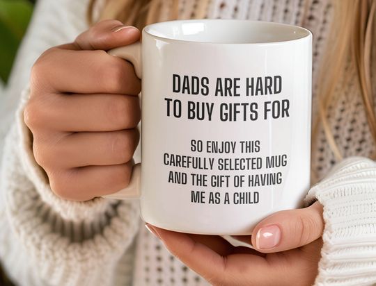 Discover Dads are Hard to Buy Gifts For Mug, Fathers Day Presents
