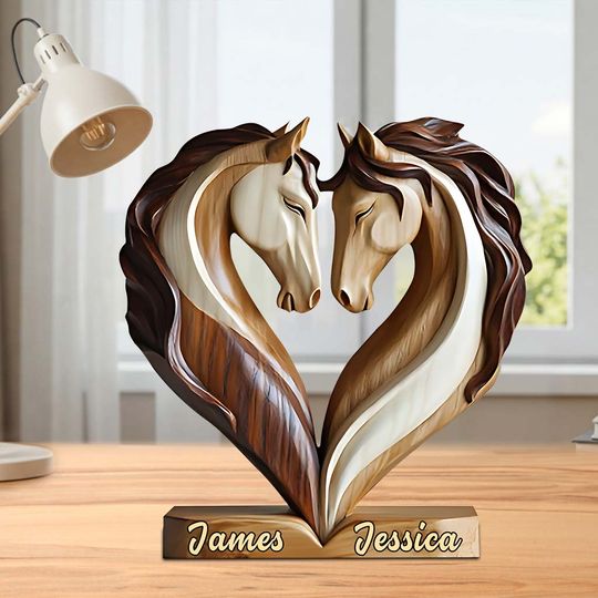 Discover You & Me We Got This - Personalized Horse Custom Shaped Acrylic Plaque
