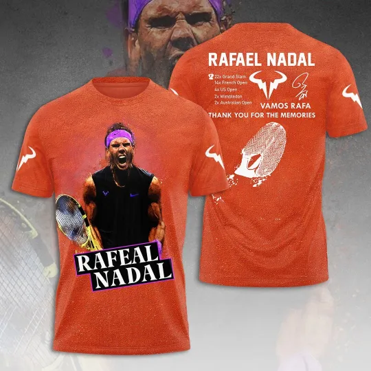 Discover Rafaelllll Nadallll 3D  Tshirt Good design For Fan Shirt Best New Shirt