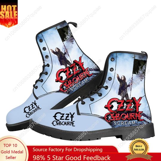 Discover Ozzy Rock Singer Osbourne Casual Canvas Boots
