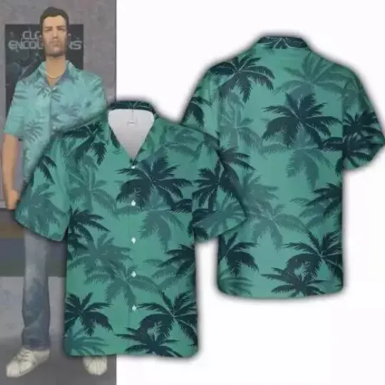 Discover Tommy Vercetti GTA 3D HAWAII SHIRT Mother Day Gift All over Print Best Price