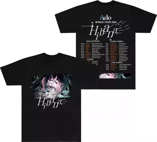 Discover ADO Hibana World Tour 2025 Merch T-Shirts