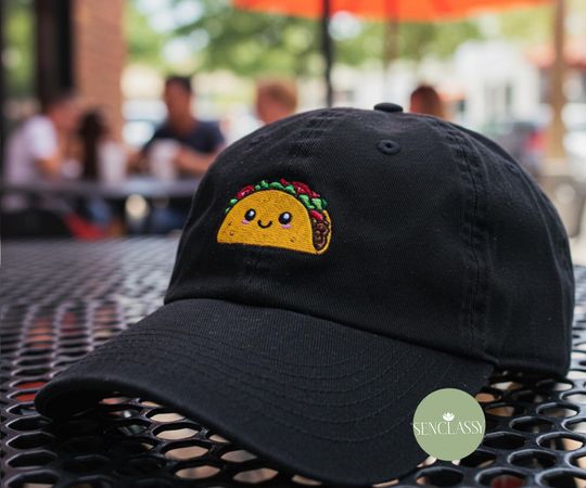 Discover Taco Embroidered Hat, Funny Taco Baseball Cap, Taco Tuesday Dad Hat
