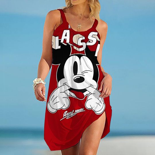 Discover Minniee Mouse Elegant Dresses For Women Woman 2025 Disneyyy Beach Dress