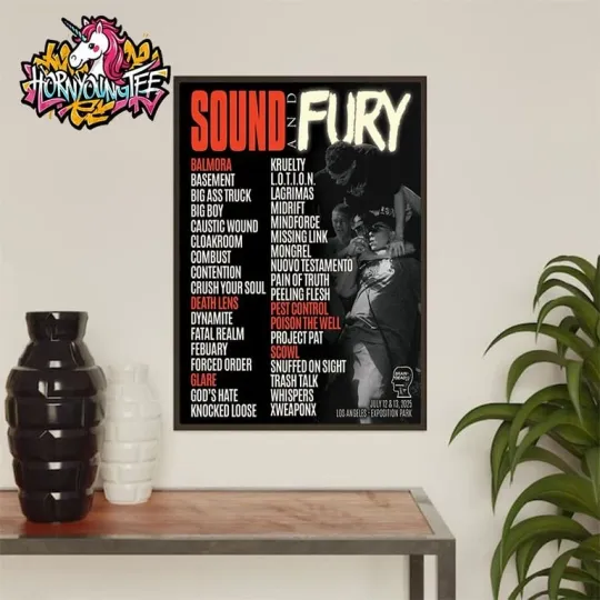 Discover Sound And Fury Festival Poster 2 Days July 12-13 2025 Poster