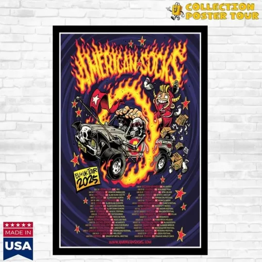 Discover American Socks Poster EU & UK 2025