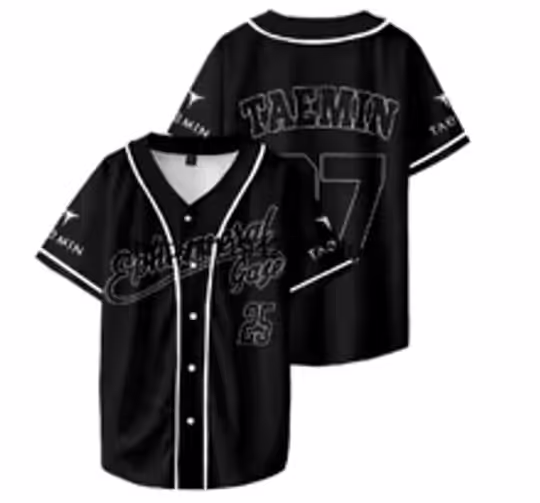 Discover 2025 new Taemin Ephemeral Gaze World Tour Baseball Jersey