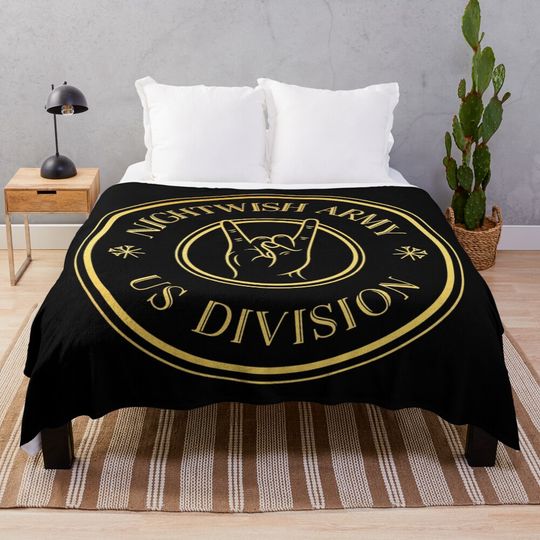 Discover Nightwish Army - US Division Throw Blanket