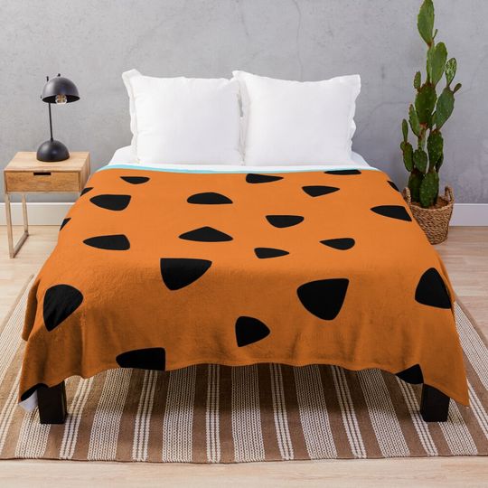 Discover Flintstones Texture Throw Blanket